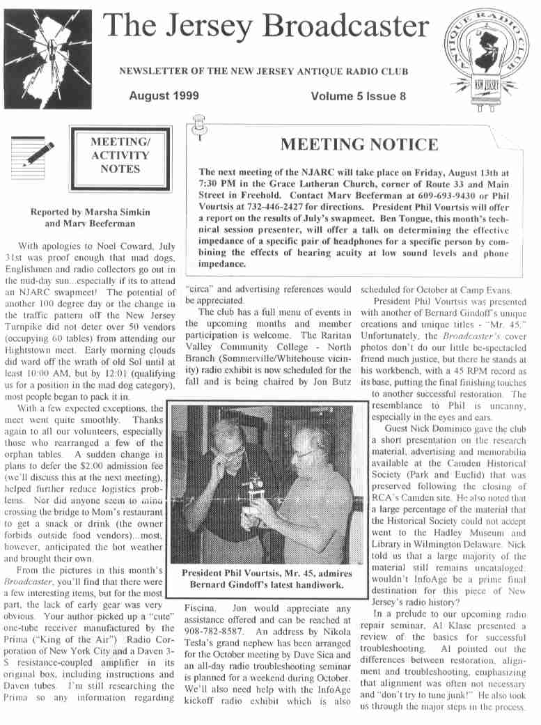 The Jersey Broadcaster, Page 1