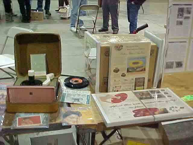 Phongraph records and literature on display